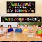 2pcs Welcome Back to School Backdrop Banner School Party Decorations